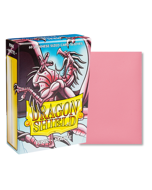 Dragon Shield - Sleeves -  Matte Pink Japanese (60)