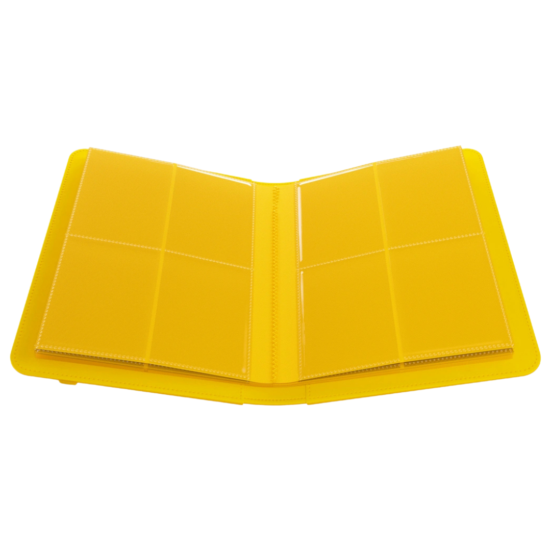 Gamegenic - Prime Album - 8 Pocket - Yellow - Open interior