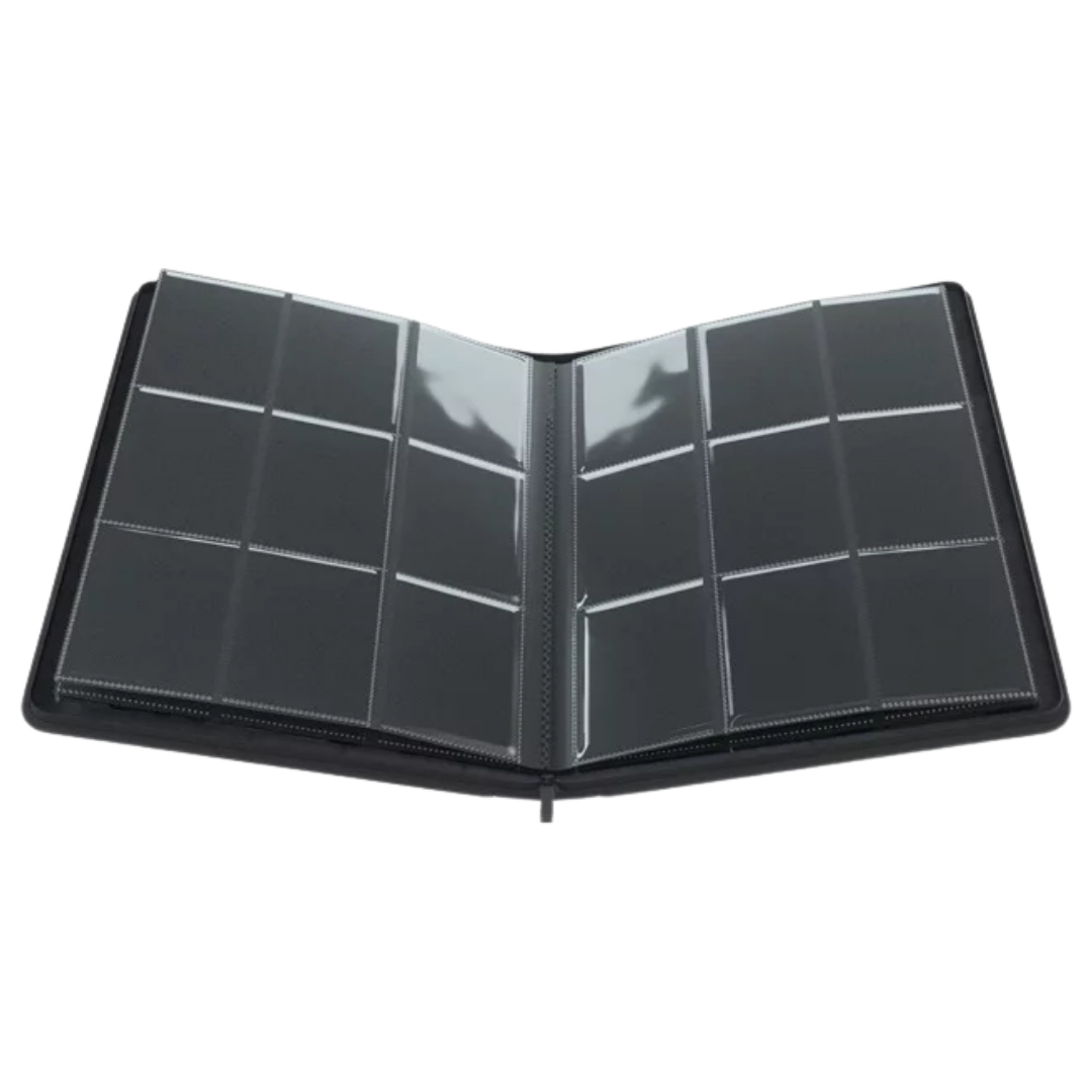 Gamegenic - Zip-Up Album - 18 Pocket - Black - Open interior