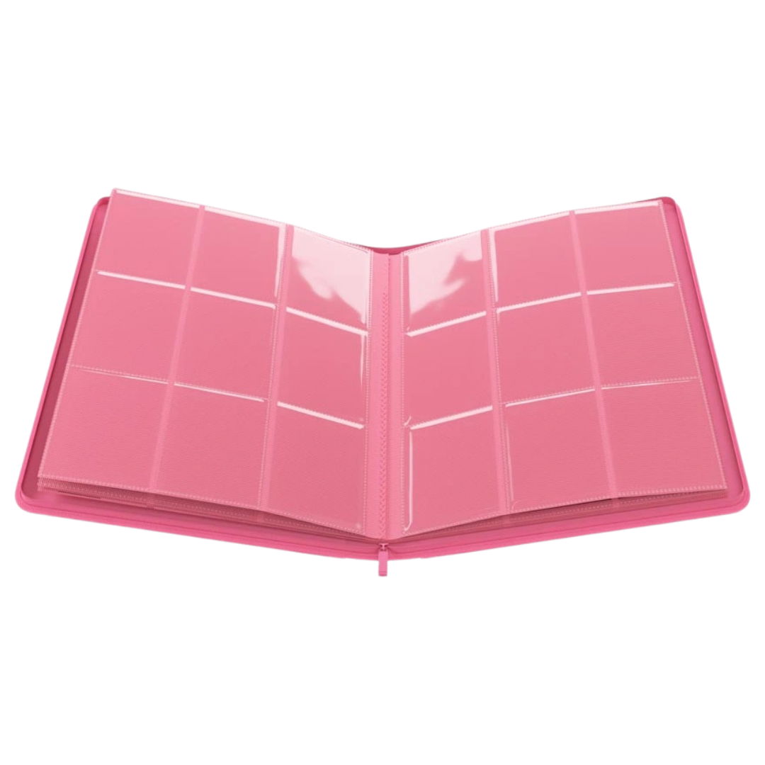 Gamegenic - Zip-Up Album - 18 Pocket - Pink - Open interior