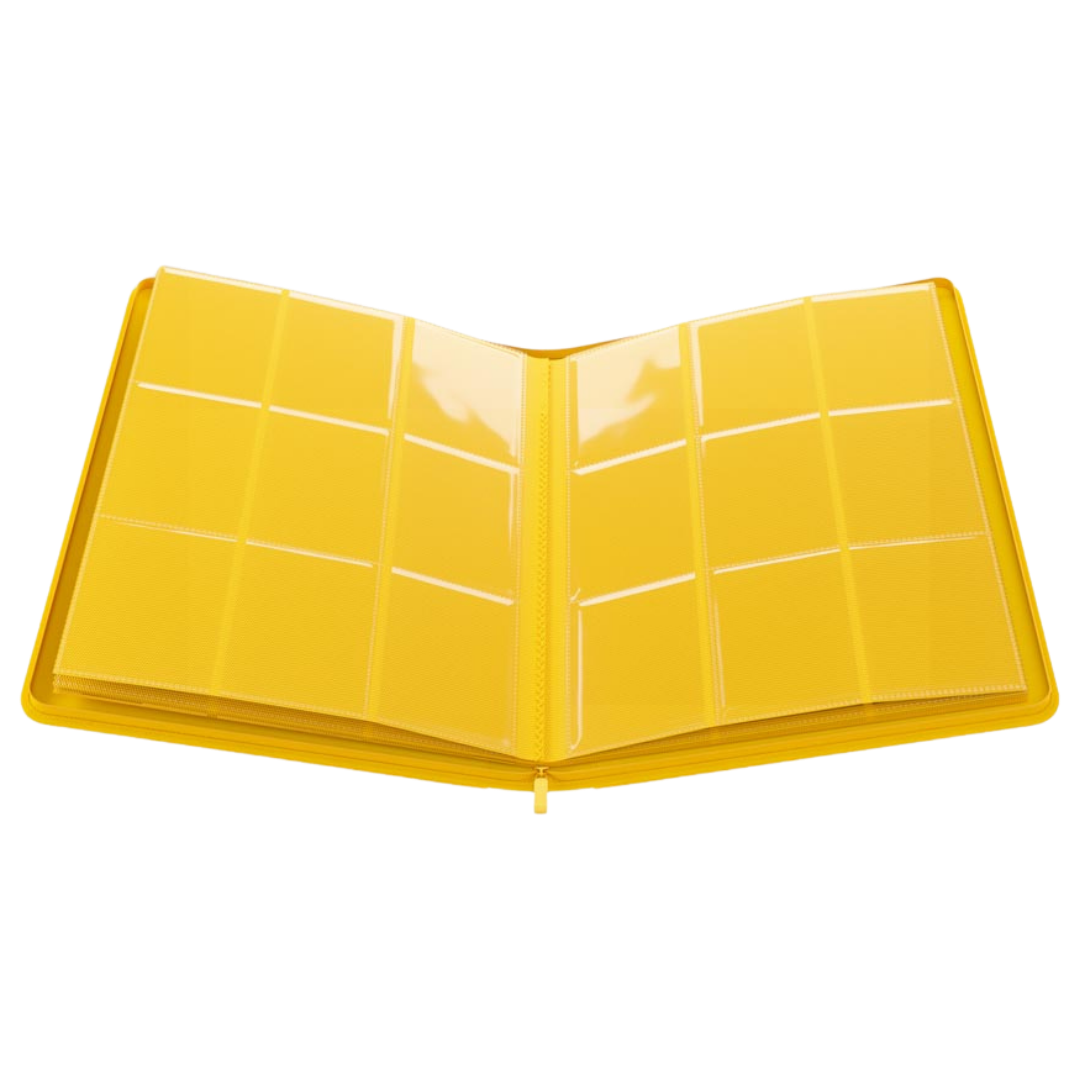 Gamegenic - Zip-Up Album - 18 Pocket - Yellow - Open interior