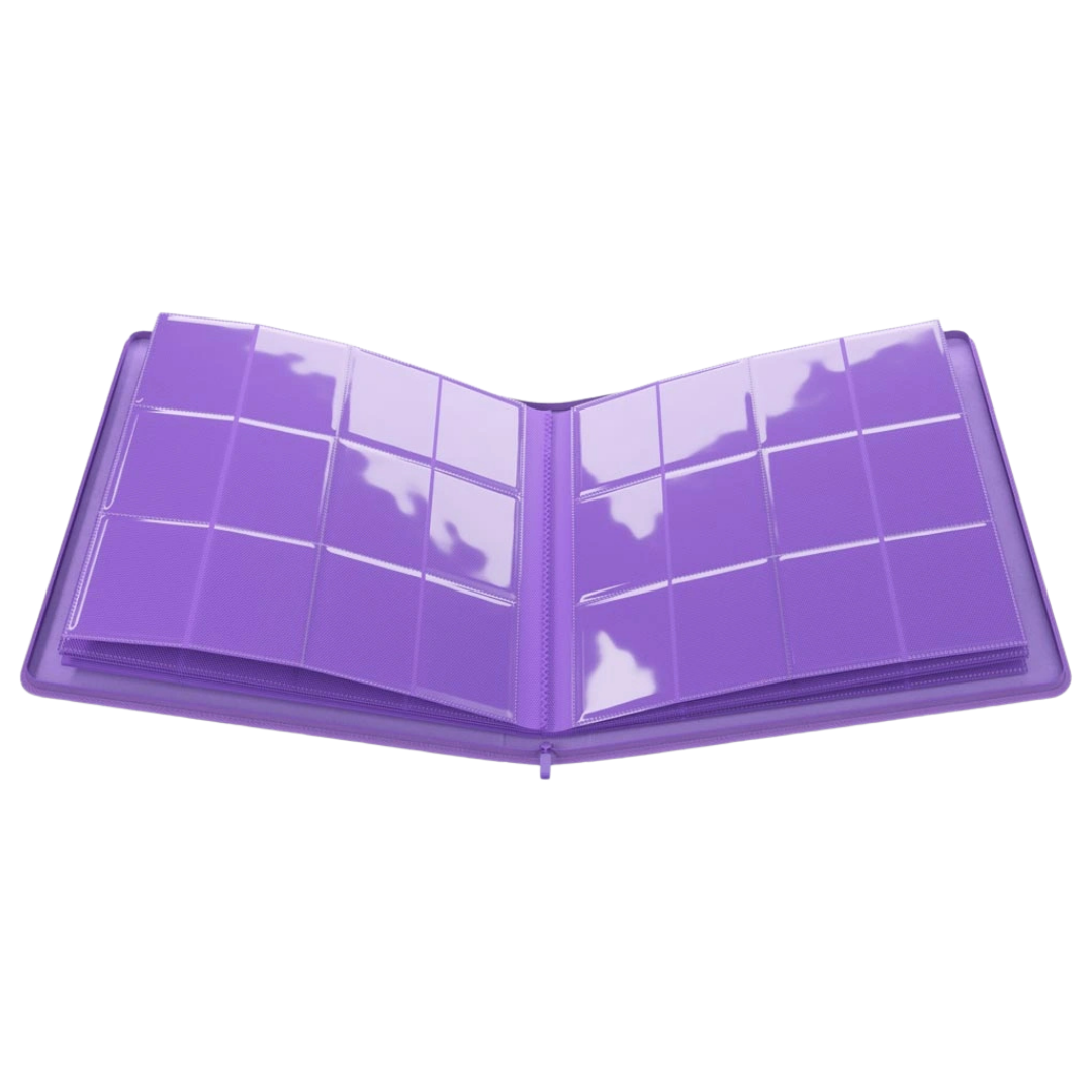 Gamegenic - Zip-Up Album - 24 Pocket - Purple - Open interior