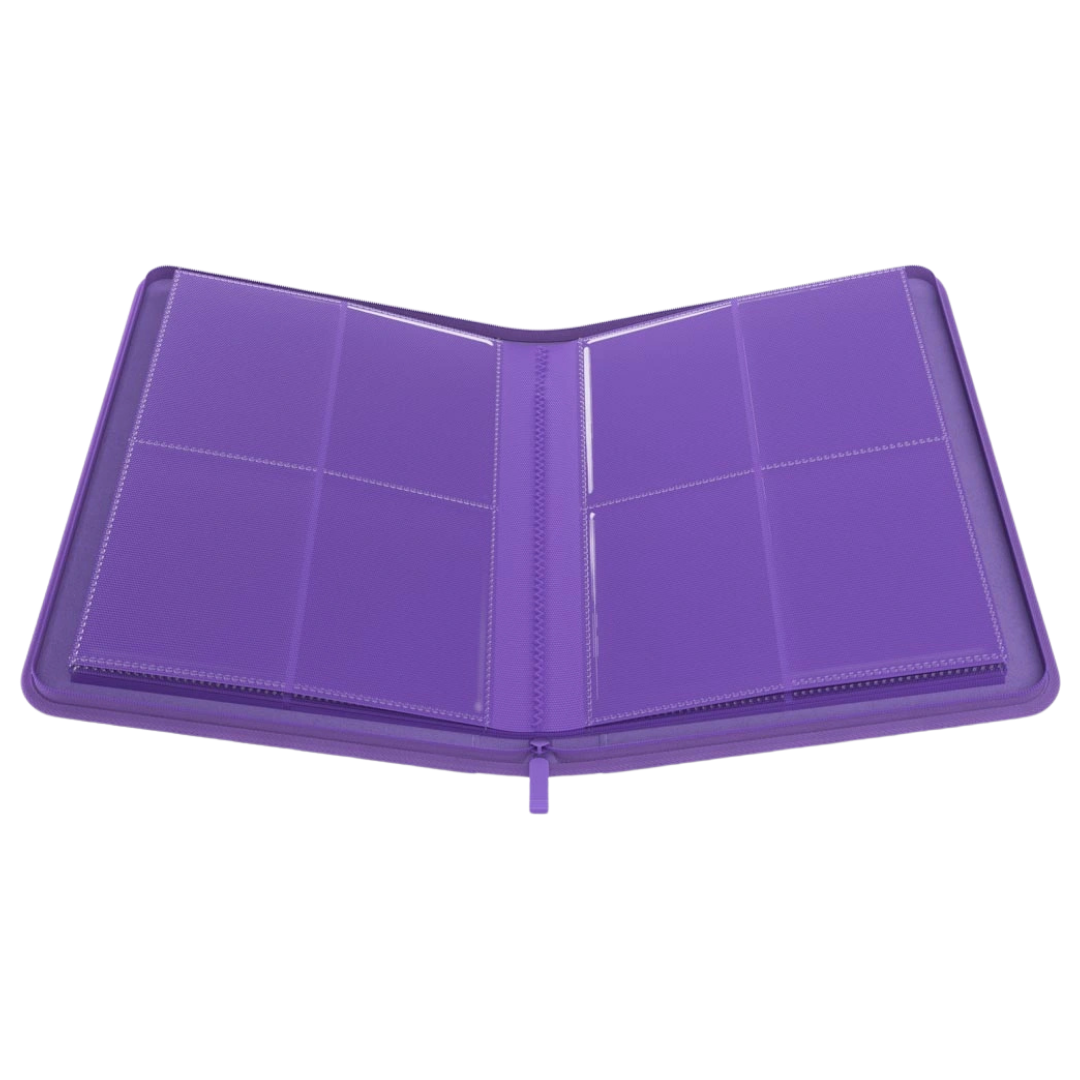 Gamegenic - Zip-Up Album - 8 Pocket - Purple - Open interior