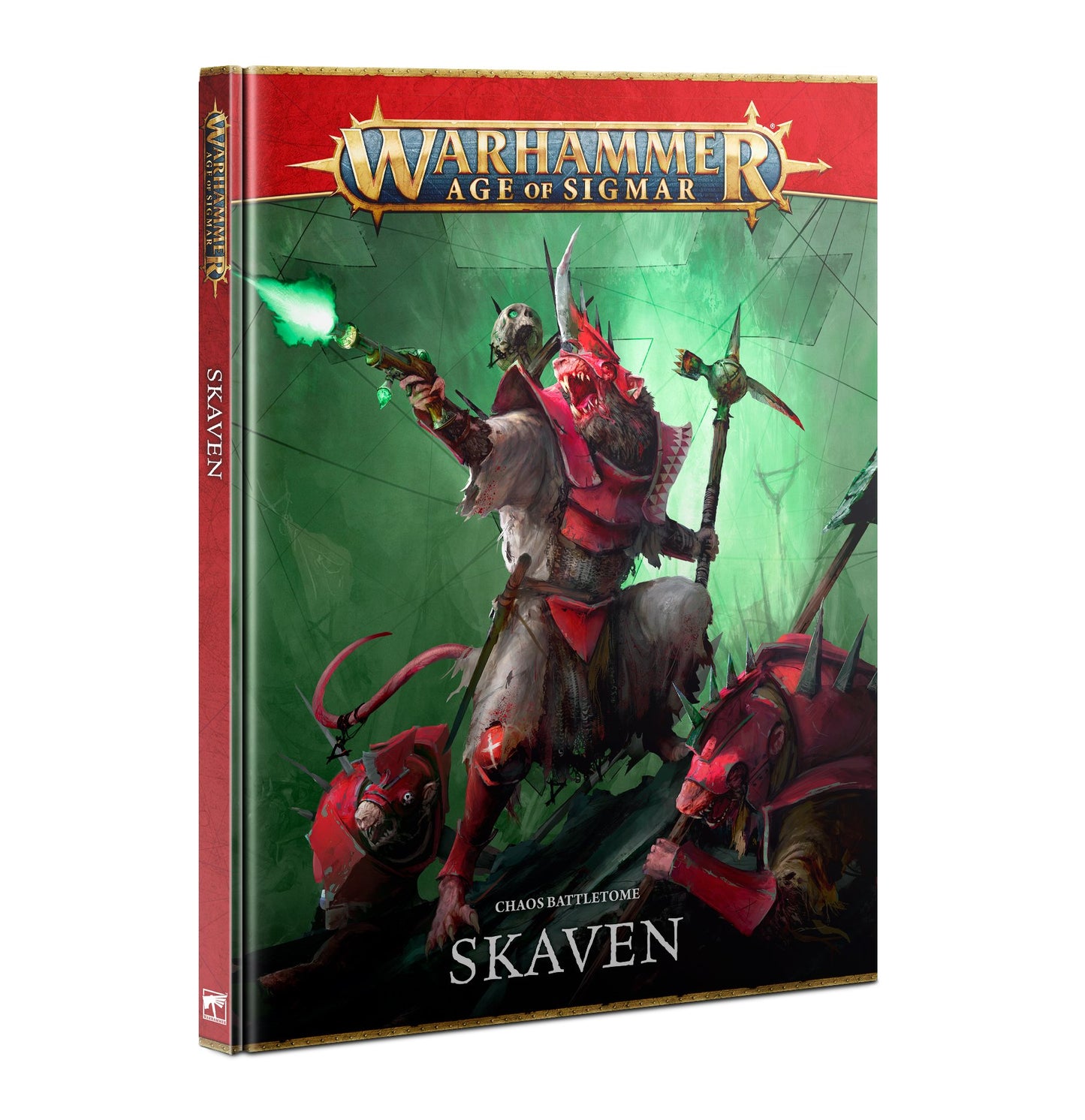 Chaos Battletome: Skaven hardcover book for Warhammer Age of Sigmar, featuring faction lore, rules, warscrolls, and exclusive Spearhead content.