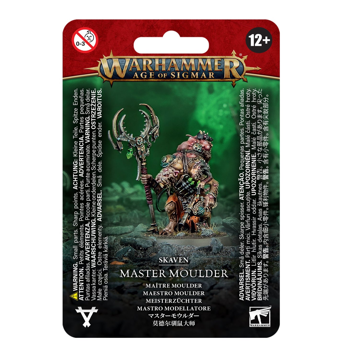 Skaven Master Moulder with warpstone mutations, on a 32mm round base.