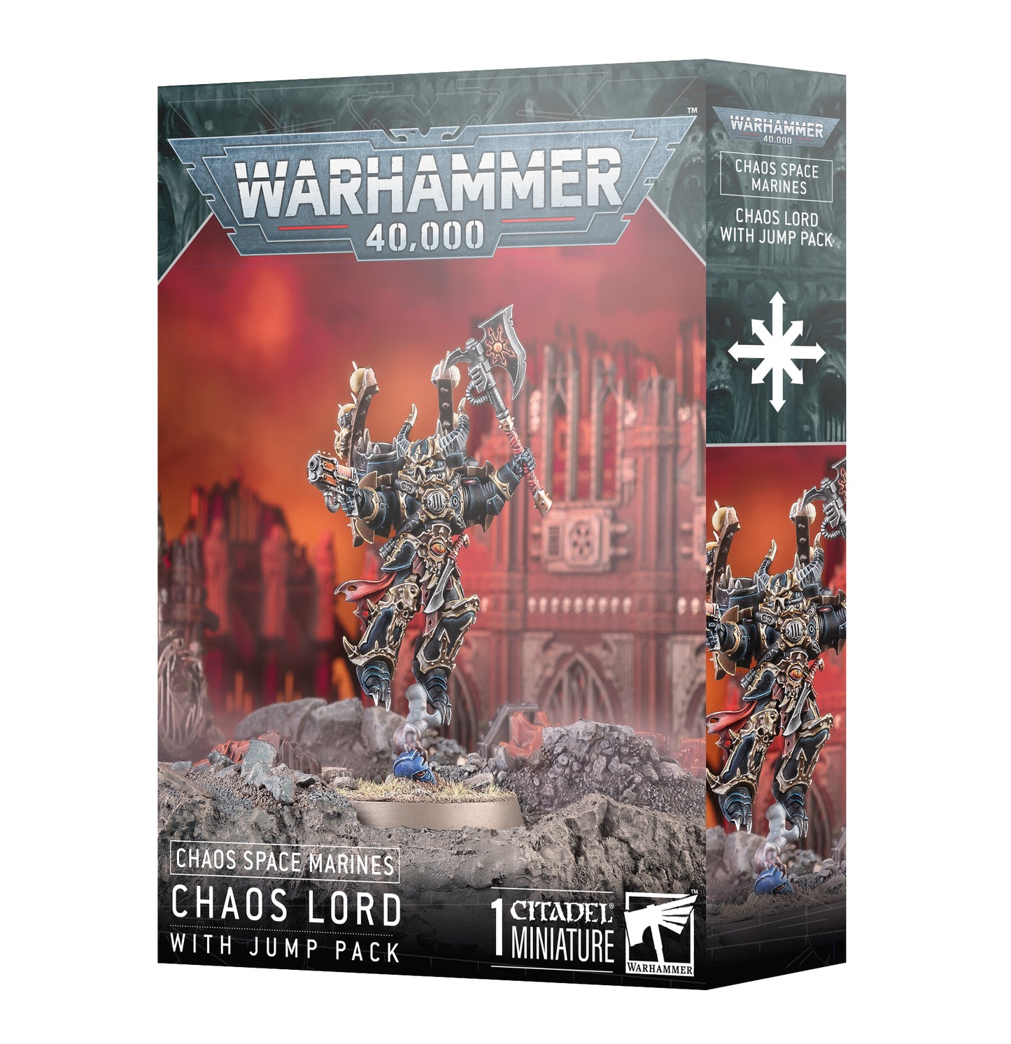 Warhammer 40k - Chaos Space Marines - Chaos Lord with Jump Pack