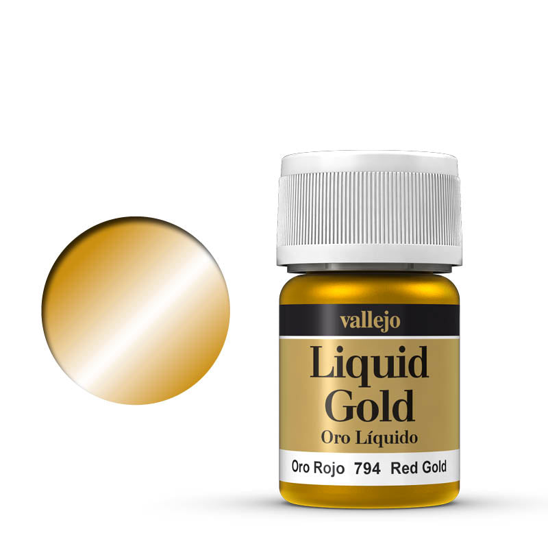Vallejo - Liquid Gold - Alcohol Base Red Gold 35ml