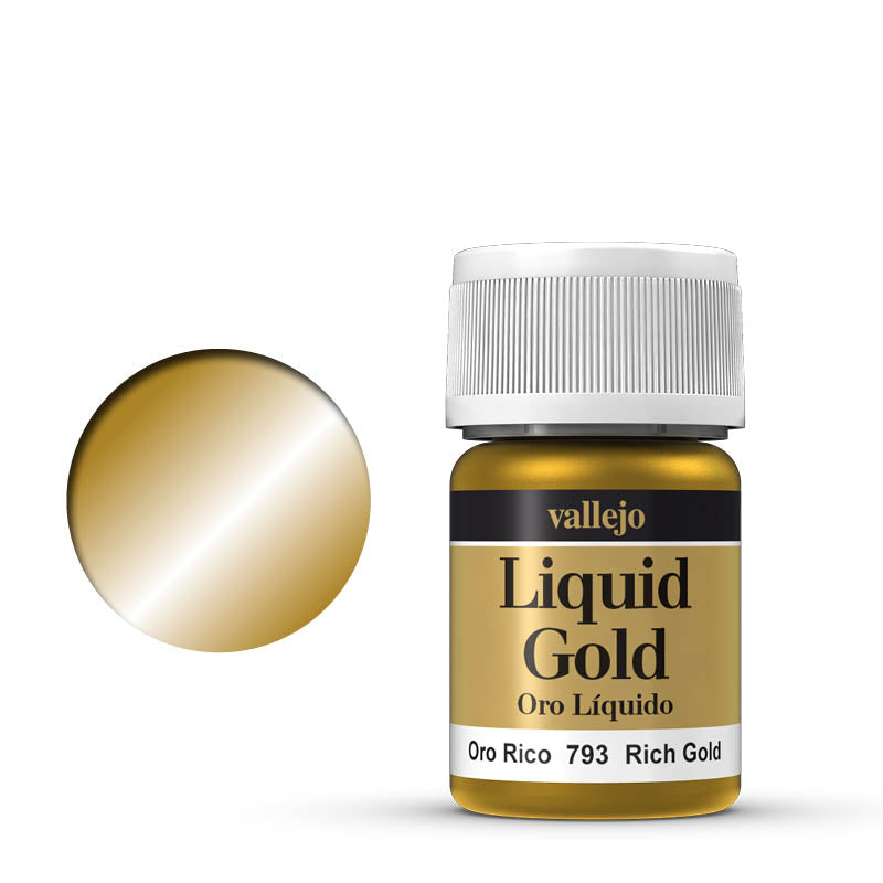 Vallejo - Liquid Gold -Alcohol Base Rich Gold 35ml