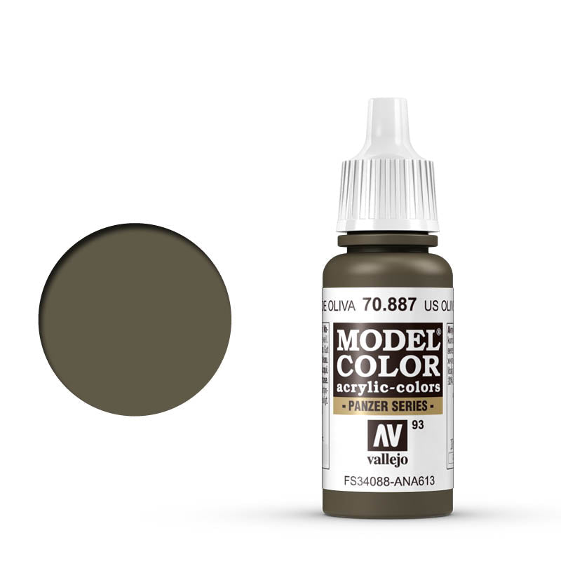 Vallejo - Model Color Matt Us Olive Drab 17ml