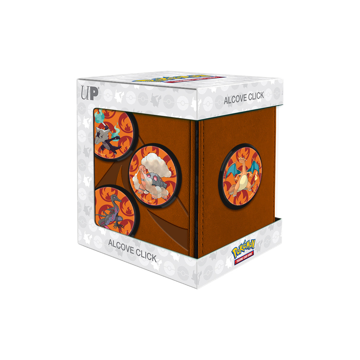 Ultra Pro - Pokemon - Alcove Click Box - Scorching Summit (Orange)