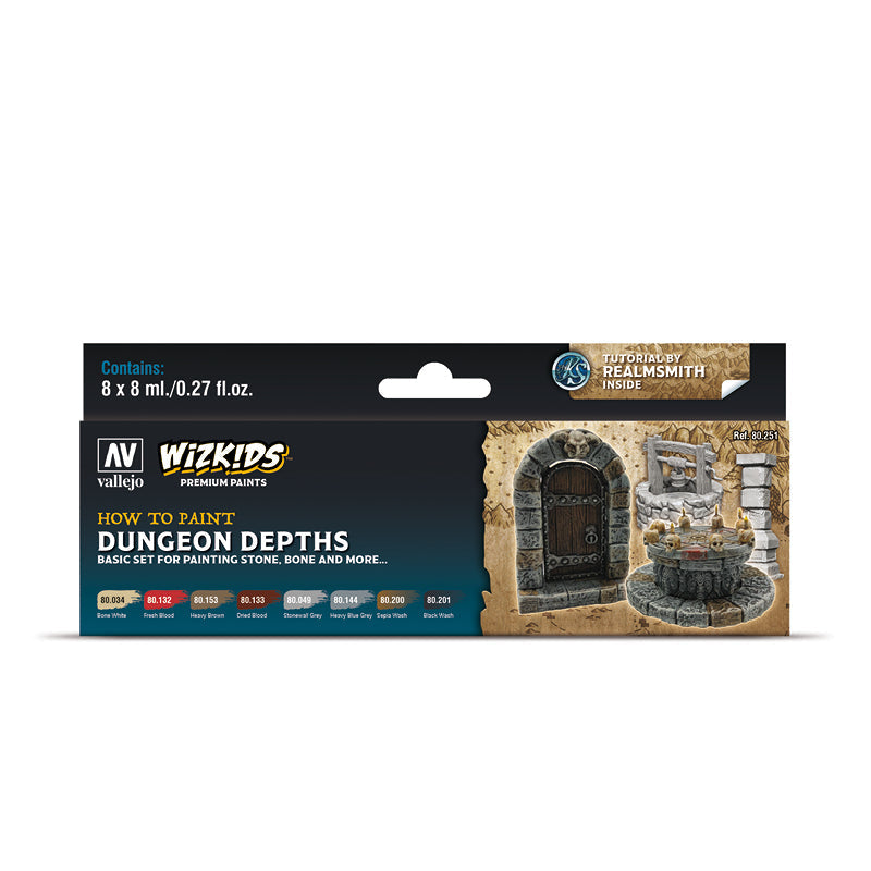Vallejo - Wizkids - Premium Set - Dungeon Depths - Set of 8