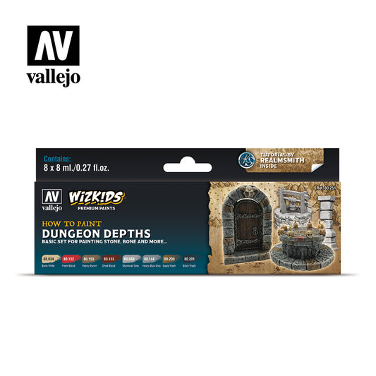 Vallejo - Wizkids - Premium Set - Dungeon Depths - Set of 8