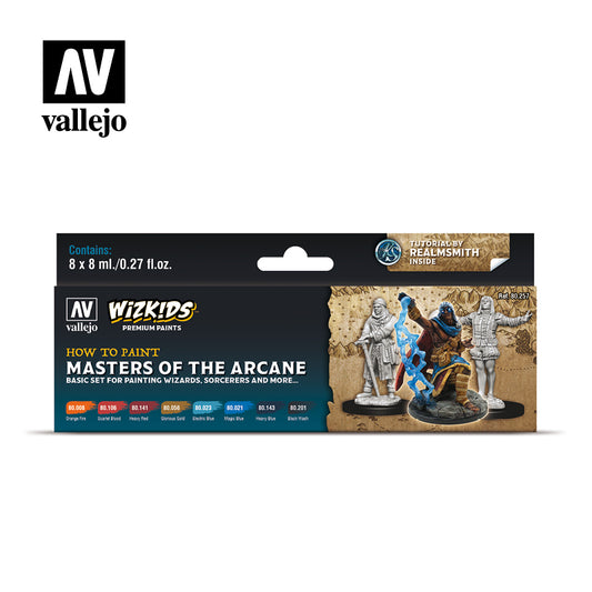 Vallejo - Wizkids - Premium Set - Masters of the Arcane - Set of 8