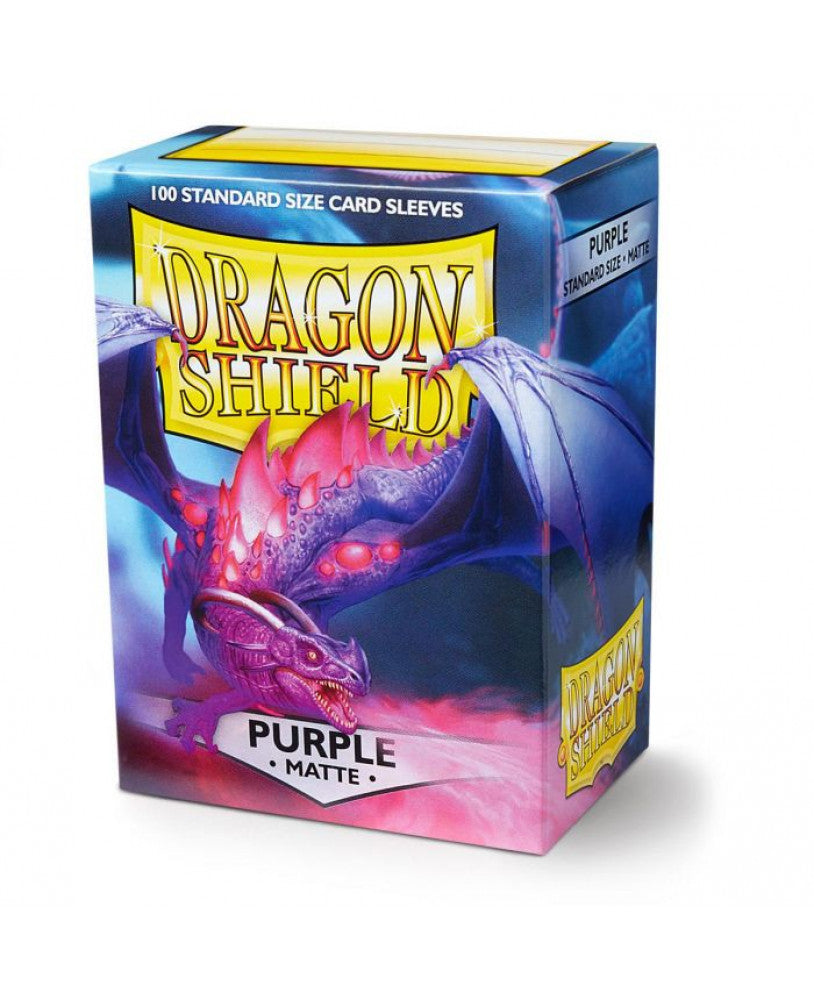 Box of Dragon Shield Purple Matte Sleeves