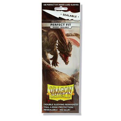 Dragon Shield Perfect Fit Smoke Sealable sleeves 100-count for double-sleeving standard cards