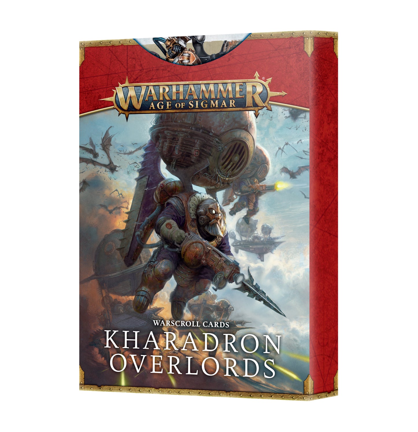 Kharadron Overlords guide featuring rules, lore, stunning artwork, and paint guides for assembling and painting skyfaring privateers.