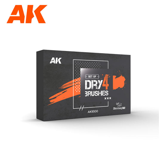 AK Interactive - Brushes Set - Dry Brushes