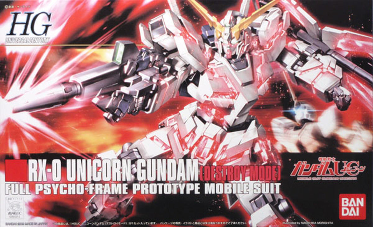 Bandai - HGUC - #100 RX-0 Unicorn Gundam (Destroy Mode) "Gundam UC"