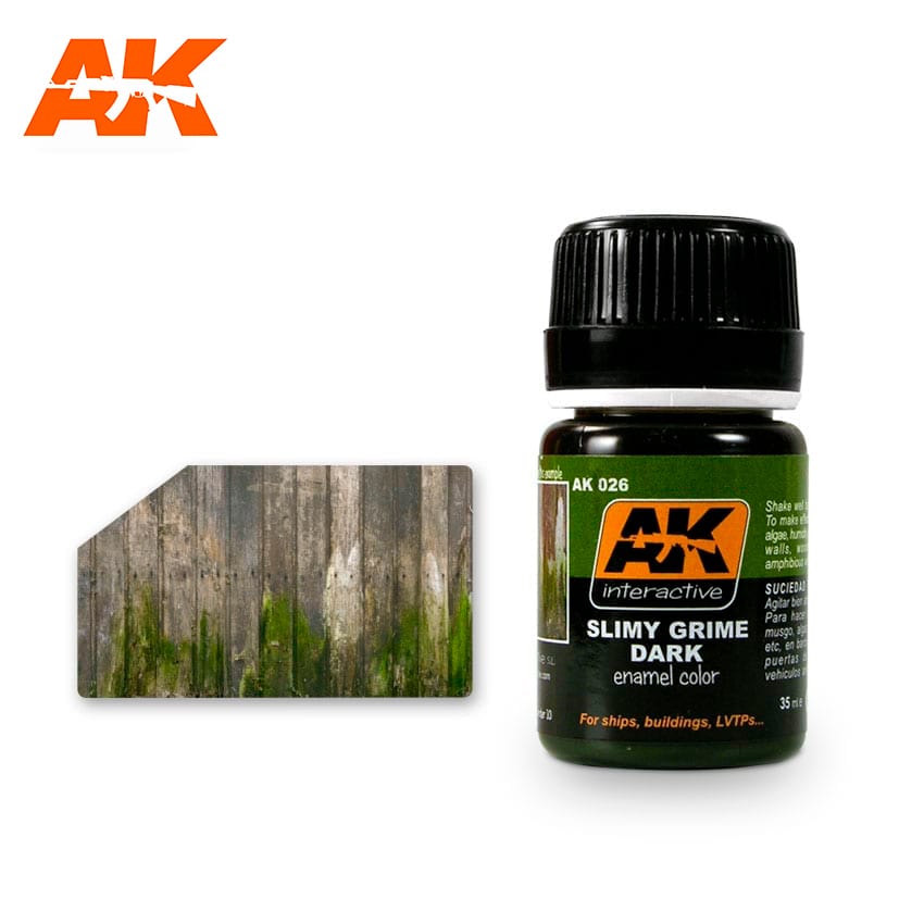 AK Interactive - Enamels - Effects Streaking Grime Slimy Dark