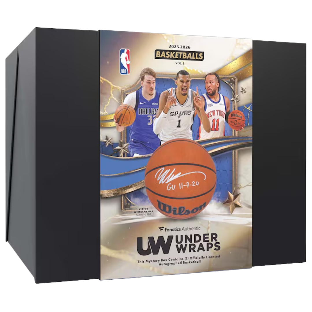 2025-26 Fanatics Under Wraps NBA Basketball Vol 1 Mystery Box with autographed basketball memorabilia