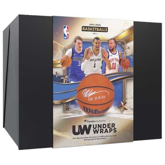 2025-26 Fanatics Under Wraps NBA Basketball Vol 1 Mystery Box with autographed basketball memorabilia