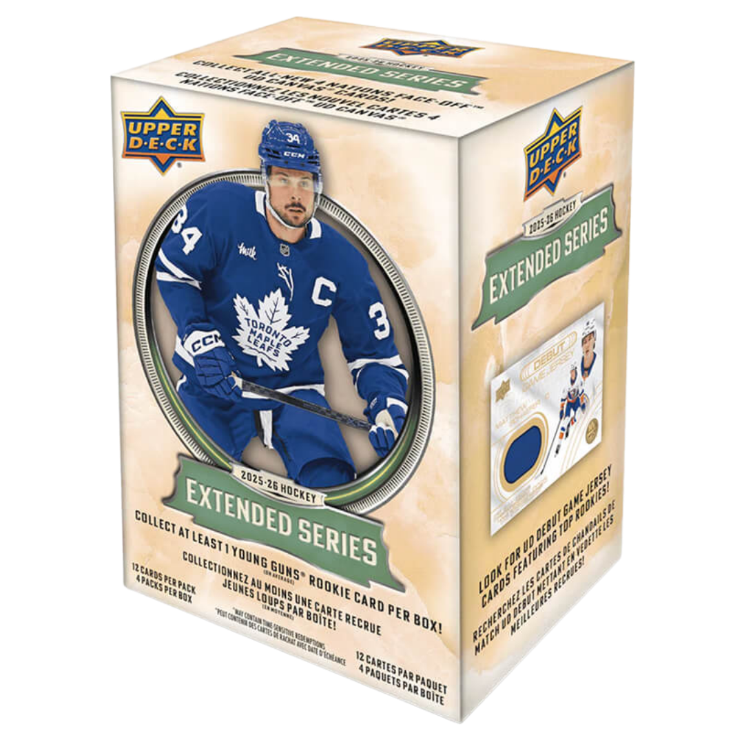 2025-26 Upper Deck Extended Series Hockey Blaster Box trading cards