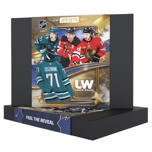 2026 Fanatics Under Wraps Autos NHL Jerseys Vol 2 Mystery Box with signed hockey memorabilia