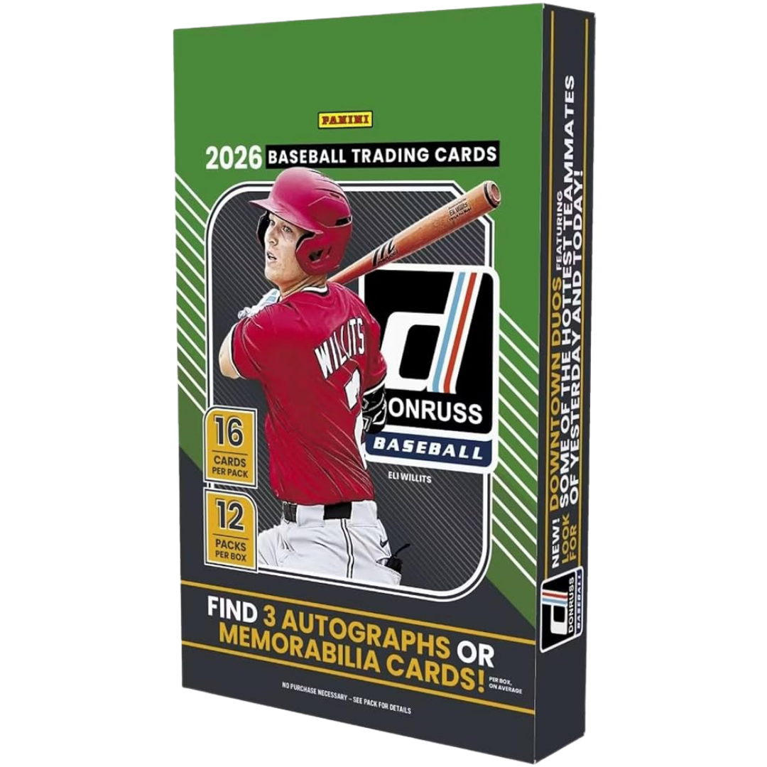 2026 Panini Donruss Baseball Hobby Box with Rated Rookies autographs and baseball trading cards