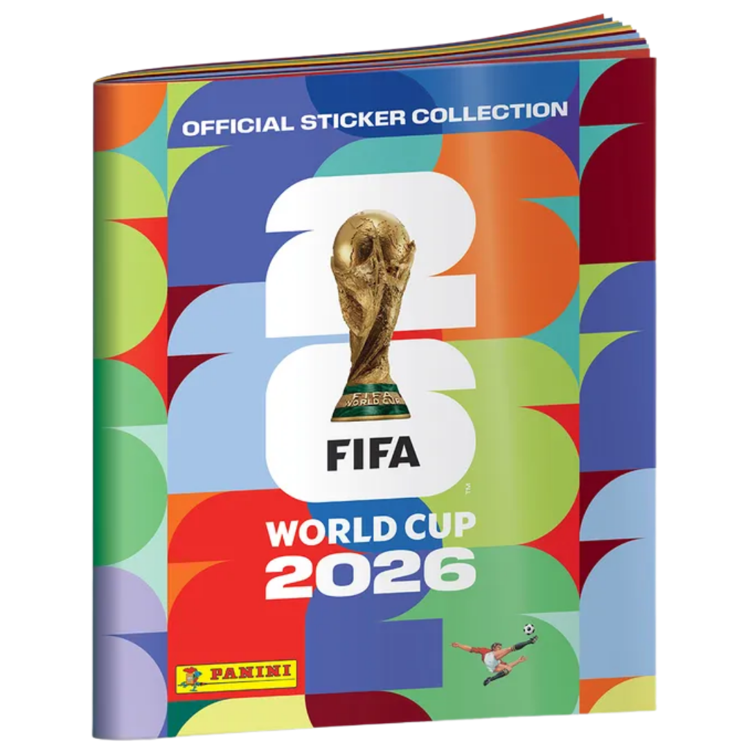 2026 Panini World Cup Soccer Album featuring national team pages and sticker collection layout