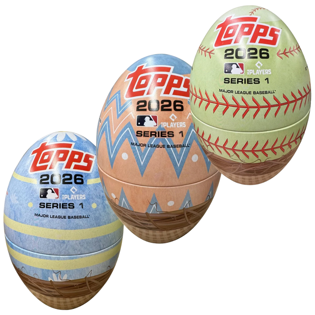 2026 Topps Baseball Series 1 Easter Tin collectible metal tin with MLB trading card packs
