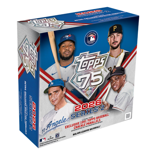 2026 Topps Baseball Series 2 Mega Box with MLB rookies stars inserts and flagship trading cards
