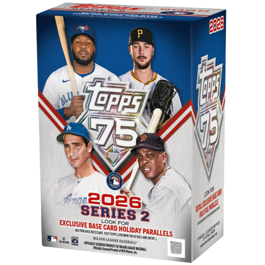 2026 Topps Baseball Series 2 Value Blaster Box with MLB rookies stars and inserts