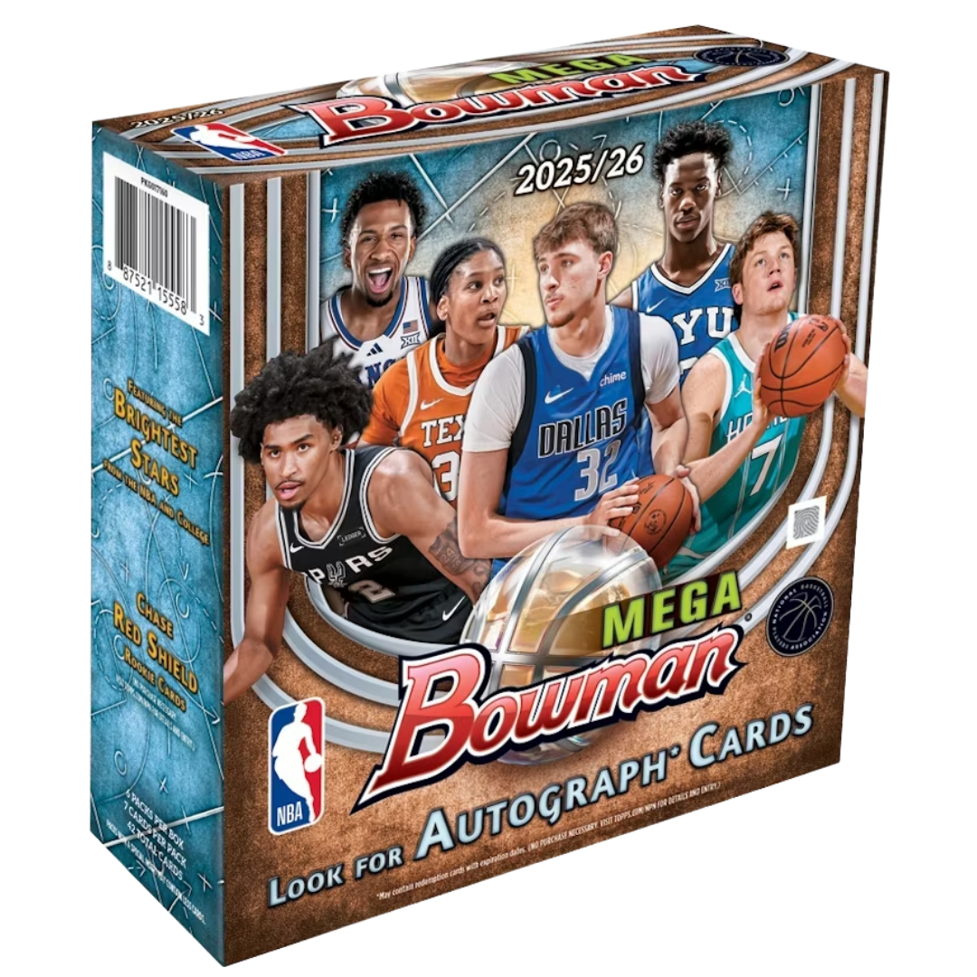 2026 Topps Bowman Basketball Mega Box with Mojo parallels, rookies, and prospects.