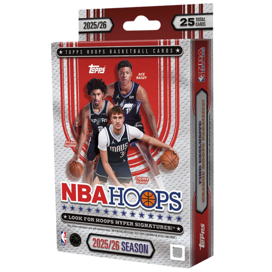 2026 Topps Hoops Basketball Hanger Pack with NBA rookies stars and retail parallels