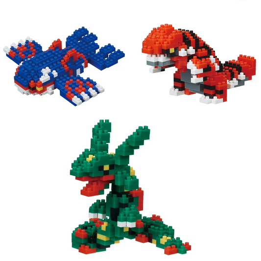 Nanoblock - Pokemon Series - Bundle - Groudon, Kyogre, & Rayquaza