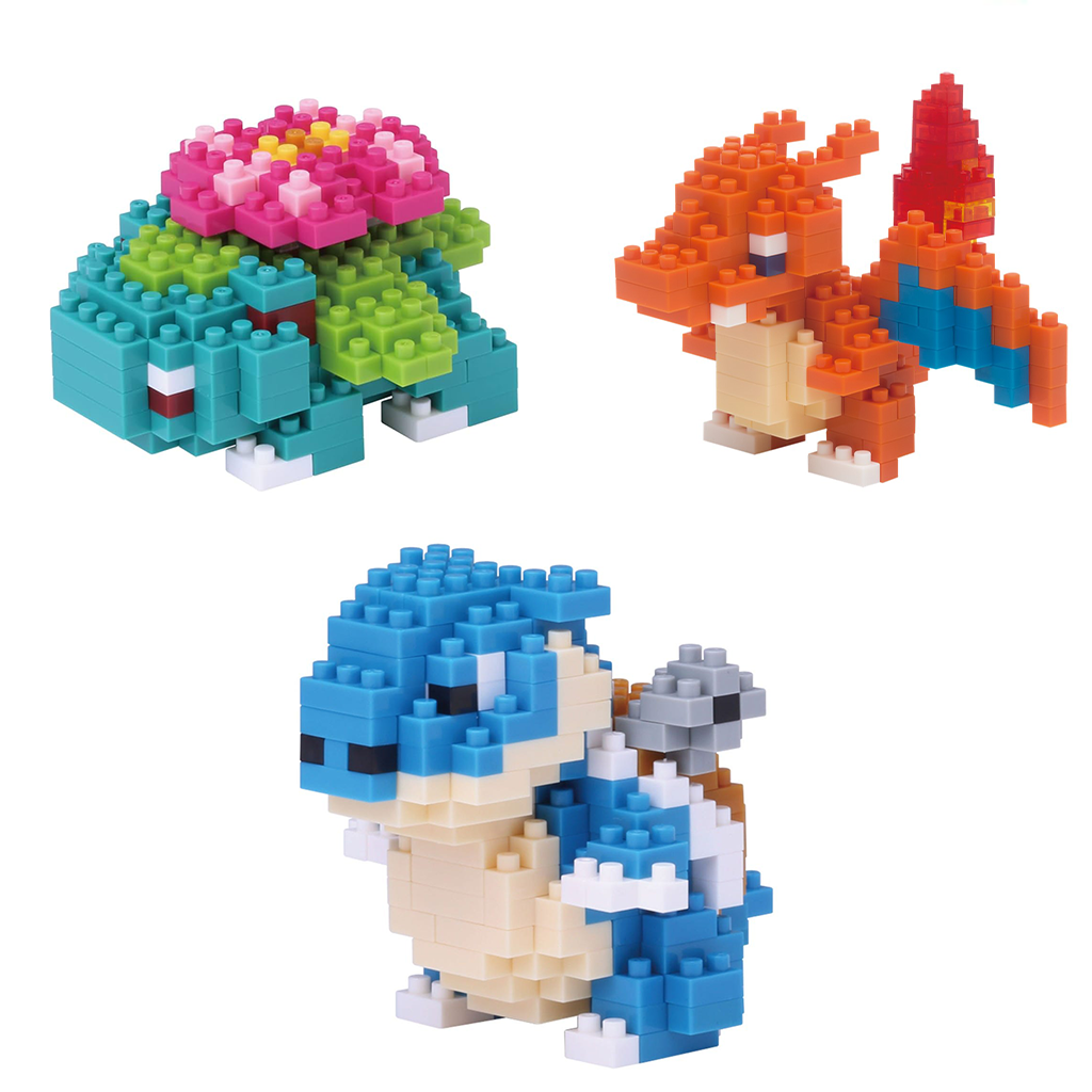 Nanoblock - Pokemon Series - Bundle - Charizard, Venusaur, & Blastoise