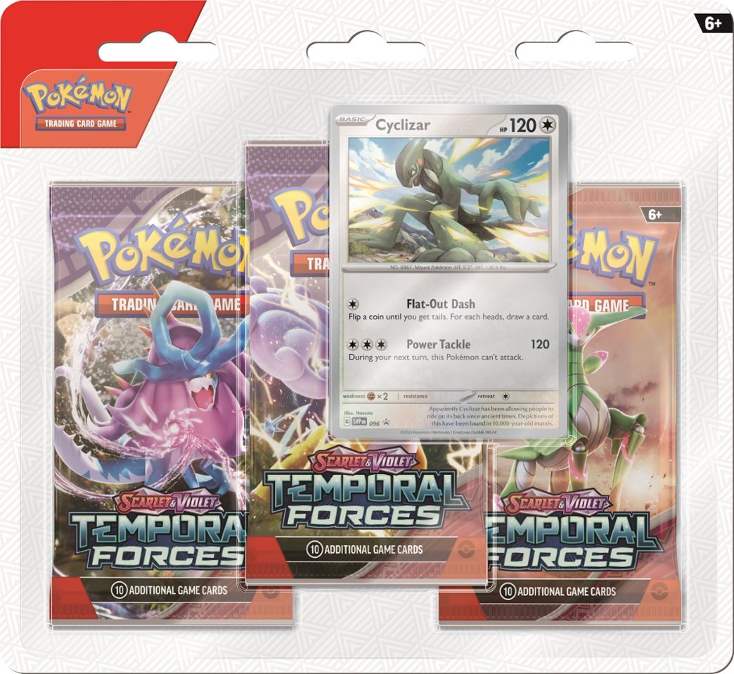 POKEMON - TEMPORAL FORCES - 3 PACK BLISTER