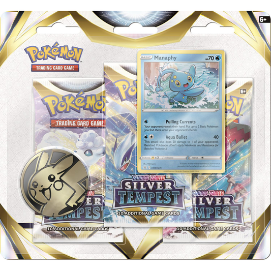 POKEMON - SILVER TEMPEST - 3 PACK BLISTER (ASSORTED)