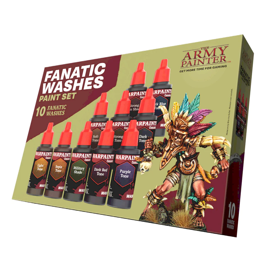 Army Painter - Paint Set - Fanatic - Washes Paint Set (10)