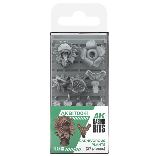 AK Interactive Basing Bits Carnivorous Plants set with 27 detailed resin plants for miniature bases and tabletop terrain