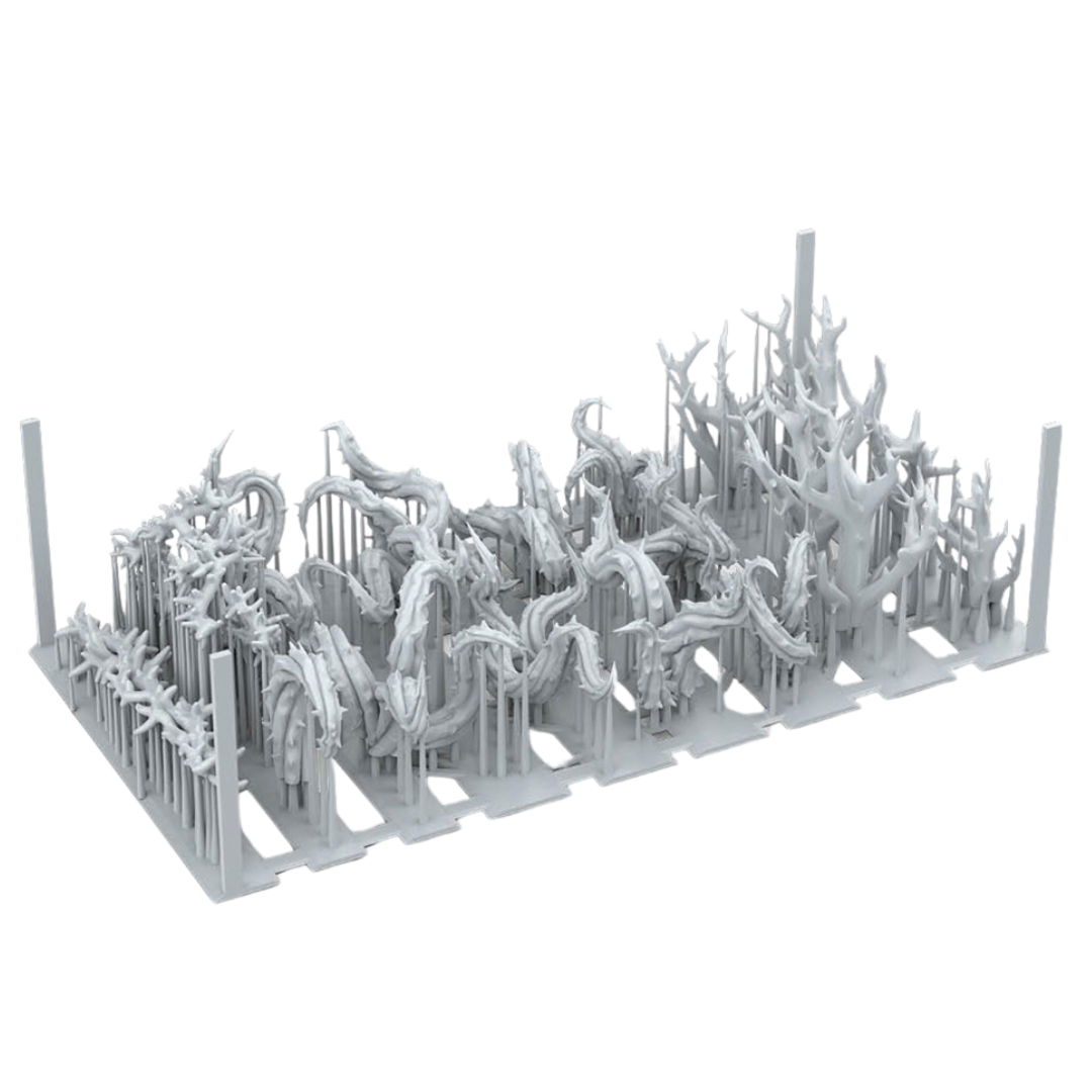 AK Interactive Basing Bits Thorn Plants set with 18 detailed 3D-printed resin pieces for miniature bases and terrain
