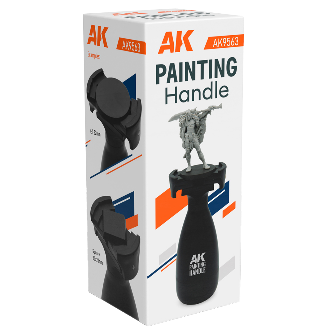 AK Interactive Painting Handle AK9563 ergonomic miniature holder for 20mm to 40mm tabletop miniature bases