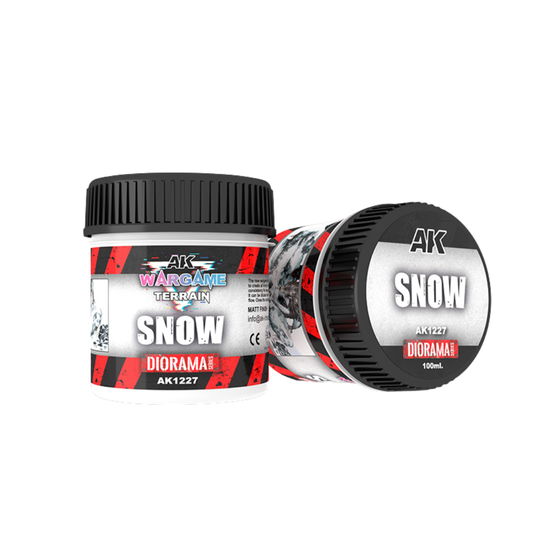 AK Interactive - Wargame - Battle Ground Terrains - Snow (100ml)