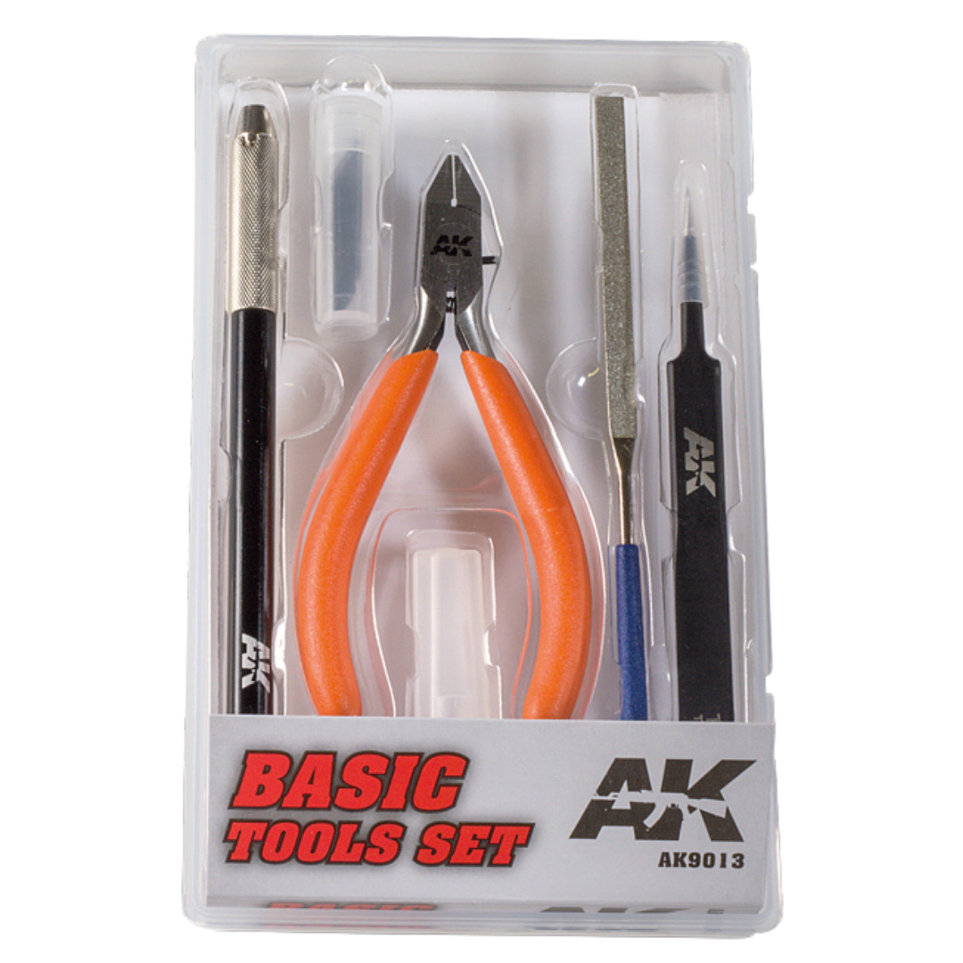 AK Interactive Basic Tools Set for model building and hobby assembly tools