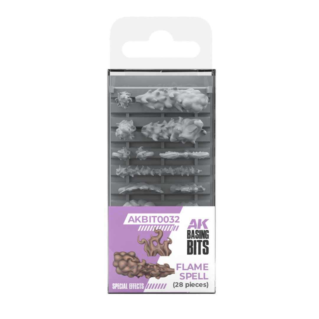 AK Interactive Flame Spell resin magical effect bits for fantasy miniatures bases and dioramas