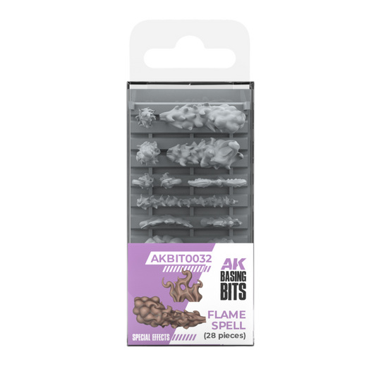 AK Interactive Flame Spell resin magical effect bits for fantasy miniatures bases and dioramas