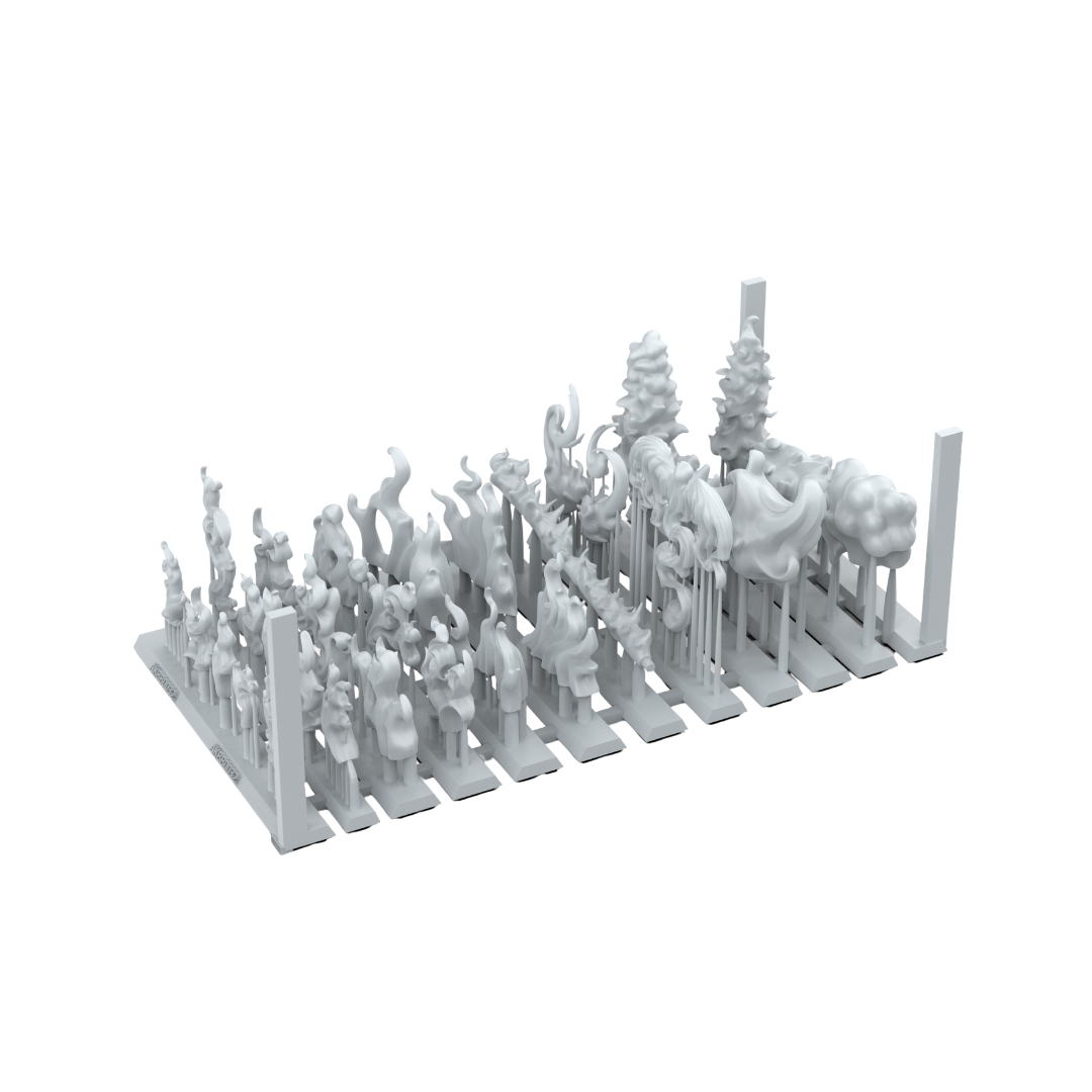 AK Interactive Flame Spell resin magical effect bits for fantasy miniatures bases and dioramas