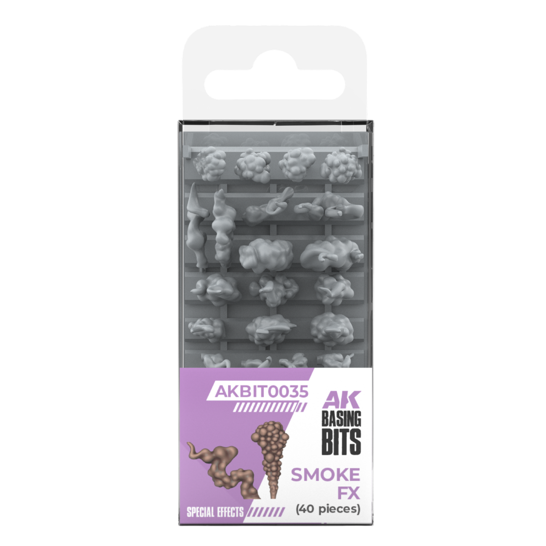 AK Interactive Smoke FX resin smoke effect bits for miniatures dioramas terrain and scenic displays