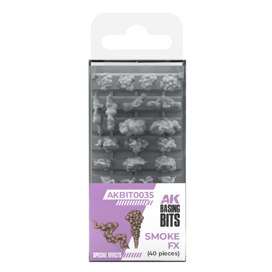 AK Interactive Smoke FX resin smoke effect bits for miniatures dioramas terrain and scenic displays
