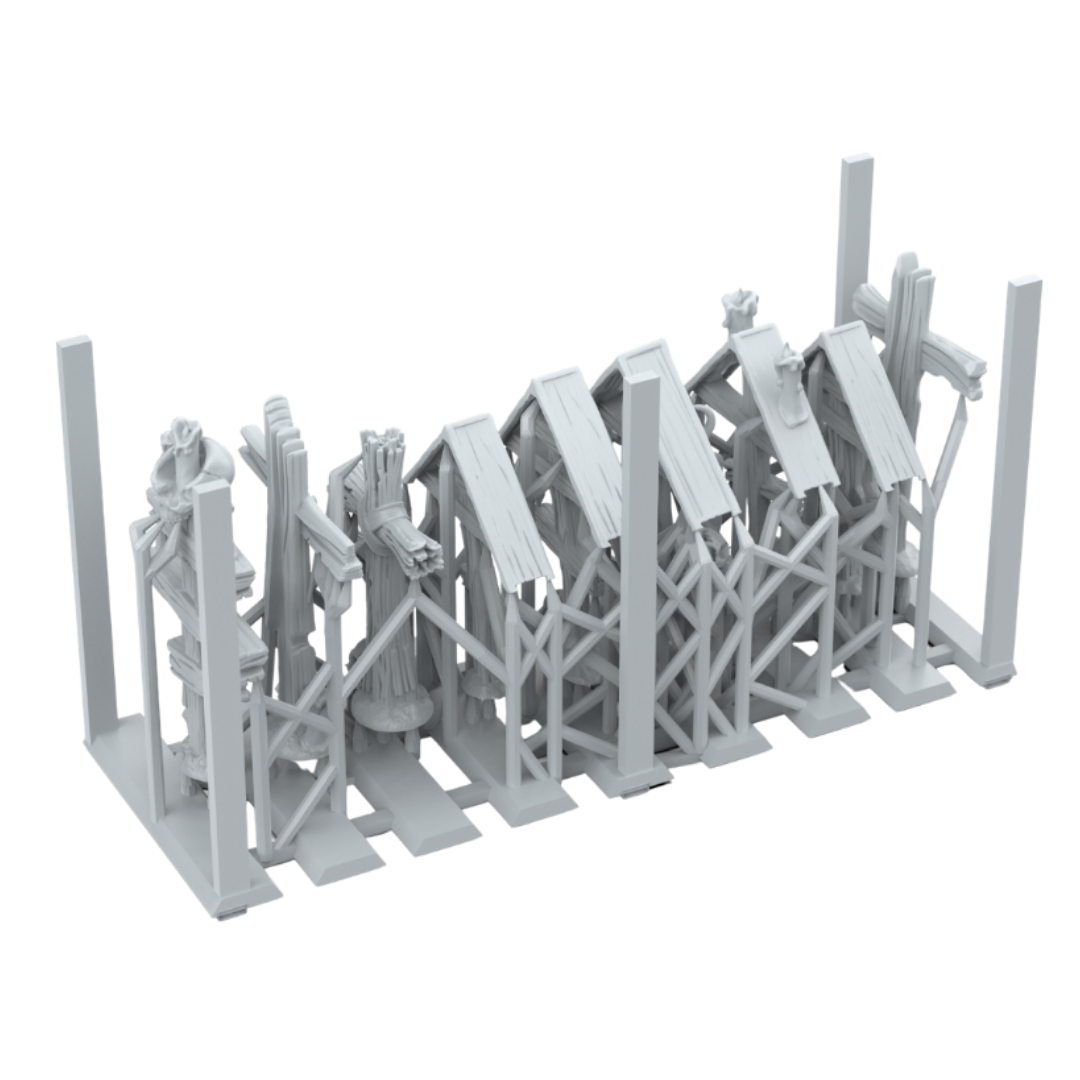 AK Interactive Wood Crosses resin basing bits for graveyards dioramas tabletop terrain and miniatures